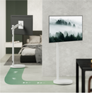 Bracom Fully-Adjustable, Mobile TV Display Mech Spring Floor Stand (Max. VESA: 200x200) White