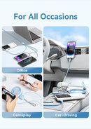 Vention USB 2.0 A Male to 3-in-1 USB-C & Lightning & Micro-B Male 3A Cable Aluminum Alloy 1.5m