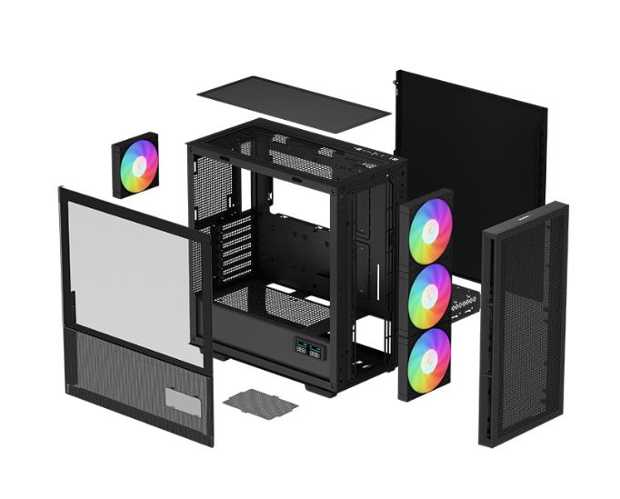 Deepcool CH560 digital dual 360 AIO supported ATX case