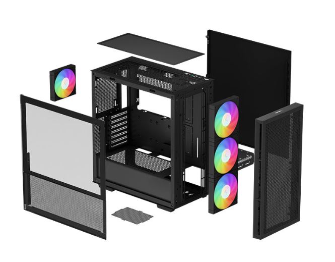 Deepcool CH560 hybrid airflow and dual 360 AIO supported ATX case