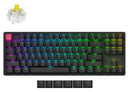 Keychron K8X-J4, QMK,RGB Backlight Aluminum Frame Keychron Superswitch Banana (Hot-Swappable) Mechanical Wireless Keyboard