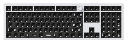 Keychron Q6P-B4 100% Barebone, RGB, Shell White QMK/VIA Wireless Mechanical Pro Keyboard