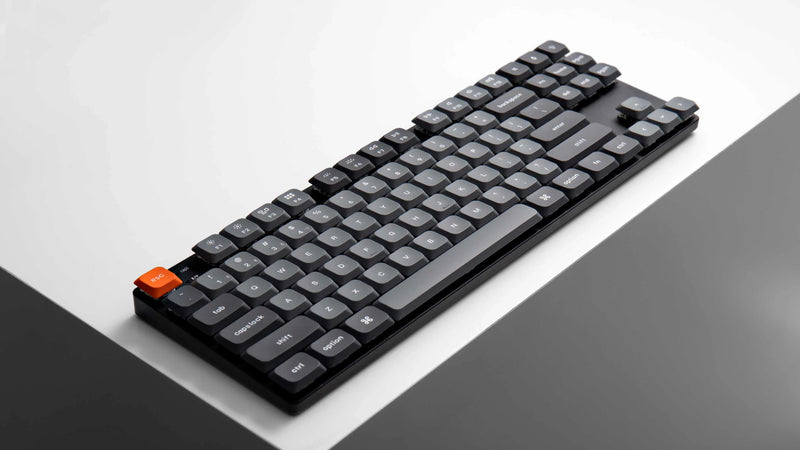 Keychron K1M-B3 80% Brown Switch RGB Black QMK/VIA Low Profile Gateron Wireless Mechanical  Keyboard