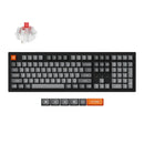 Keychron K10 Max QMK  White Backlight Super Red Wireless Mechanical Keyboard
