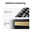 Keychron Q6 Ultra 8K Wireless Black Silk POM Switch BROWN Custom Mechanical Keyboard