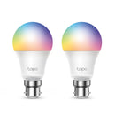 TP-LINK Tapo L530B(2-Pack) Smart Wi-Fi Light Bulb, Multicolor, Bayonet, 2 pack