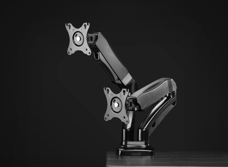 Bracom Economy Dual-Screen Spring-Assisted Monitor Arm