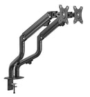 Bracom Dual Monitor Pipe-Shaped Counterbalance Spring-Assisted Monitor Arm