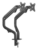 Bracom Dual Monitor Pipe-Shaped Counterbalance Spring-Assisted Monitor Arm