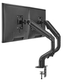 Bracom Dual Monitor Pipe-Shaped Counterbalance Spring-Assisted Monitor Arm