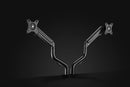 Bracom Dual Monitor Pipe-Shaped Counterbalance Spring-Assisted Monitor Arm