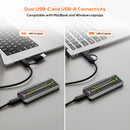 mbeat USB-C/A 10Gbps RGB M.2 NVMe & SATA SSD Enclosure