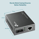 TP-Link Gigabit Ethernet Media Converter (SC, multi-mode) Extends Up to 550 meters