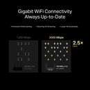 Mercusys MR85X, AX3000 Dual-Band Wi-Fi 6 Router
