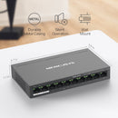 Mercusys MS110P, 10-Port 10/100Mbps Desktop Switch with 8-Port PoE+