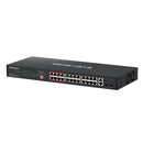 Mercusys MS126CP, 24-Port 10/100 Mbps + 2-Port Gigabit Rackmount Switch with 24-Port PoE+