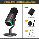 Maono PD100X RGB USB/XLR Dynamic Microphone Black