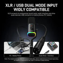 Maono PD100X RGB USB/XLR Dynamic Microphone Black