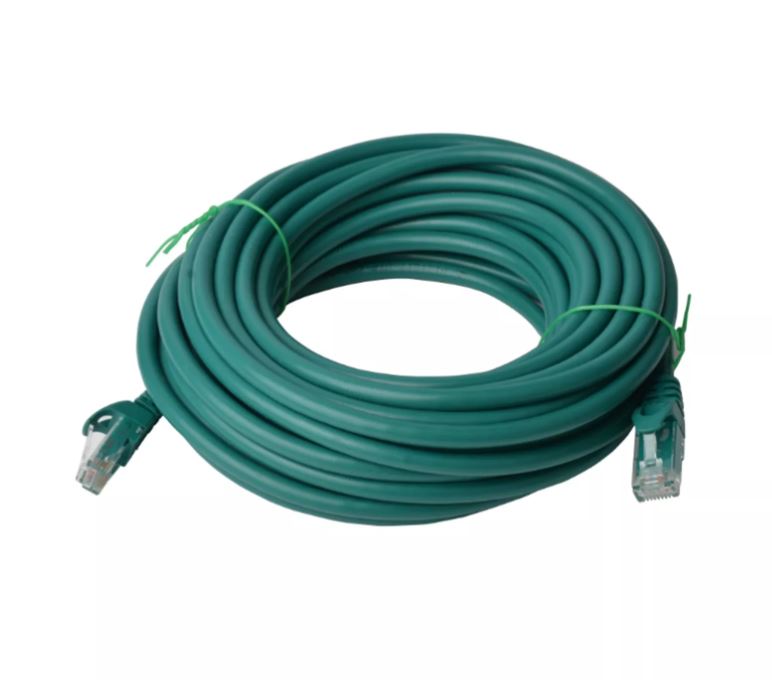 Cat 6a UTP Ethernet Cable, Snagless- 30m Green