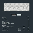 Keychron B4 Pro Ultra-Slim Wireless Keyboard - Ivory White