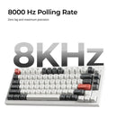 Keychron Q1 Ultra 8K Wireless Black Silk POM Switch BROWN Custom Mechanical Keyboard