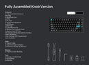 Keychron Q1 Ultra 8K Wireless Black Silk POM Switch BANANA Custom Mechanical Keyboard
