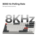 Keychron Q3 Ultra 8K Wireless Black Silk POM Switch BANANA Custom Mechanical Keyboard