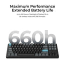Keychron Q3 Ultra 8K Wireless White Silk POM Switch BROWN Custom Mechanical Keyboard