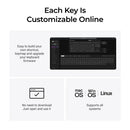 Keychron Q3 Ultra 8K Wireless White Silk POM Switch BROWN Custom Mechanical Keyboard