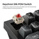 Keychron Q3 Ultra 8K Wireless White Silk POM Switch BROWN Custom Mechanical Keyboard