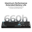 Keychron Q6 Ultra 8K Wireless White Silk POM Switch BROWN Custom Mechanical Keyboard