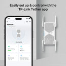 TP-Link RE405BE, BE6500 Dual-Band Wi-Fi 7 Range Extender