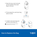 TP-Link Tapo RVA202 Tapo Robot Vacuum 3L Disposable Dust Bag (3L x 5 Pcs) - For RV30 Max Plus, RV20 Max Plus