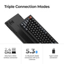 Keychron V1 Ultra 8K Wireless Silk POM Switch BROWN Custom Mechanical Keyboard