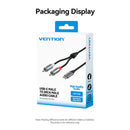 Vention USB-C Male to 6.35MM Male with DAC Audio Cable 1M Gray
