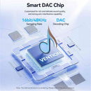 Vention USB-C Male to 6.35MM Male with DAC Audio Cable 1M Gray