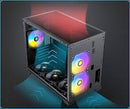 Antec Flux M MicroATX case 3x ARGB fans and 3 PWM fans