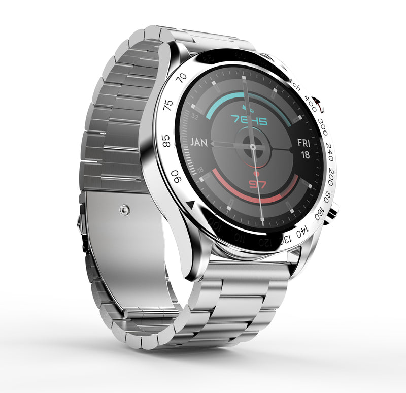 HiFuture FutureGo Pro Stainless smartwatch, 1.32 " FHD full display, Silver