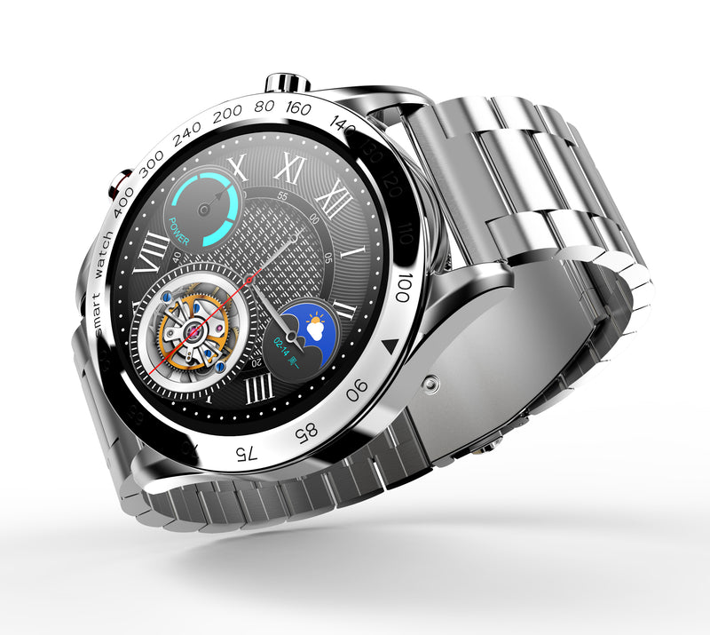 HiFuture FutureGo Pro Stainless smartwatch, 1.32 " FHD full display, Silver