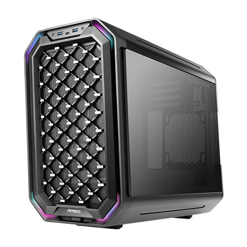 Antec Dark Cube MATX case with dual front Panel Aluminum Alloy Body