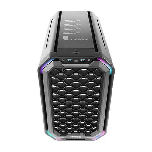 Antec Dark Cube MATX case with dual front Panel Aluminum Alloy Body