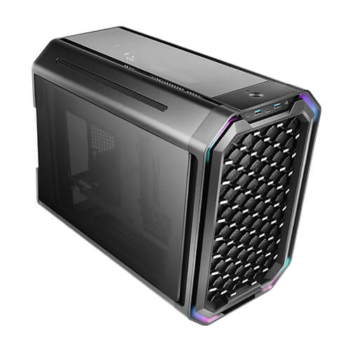 Antec Dark Cube MATX case with dual front Panel Aluminum Alloy Body