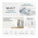 TP-Link Deco BE68 BE14000 Tri-Band Whole Home Mesh Wi-Fi 7 System - 1 Pack