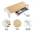 mBeat Activiva ErgoLife Monitor Stand Riser With Storage Drawer