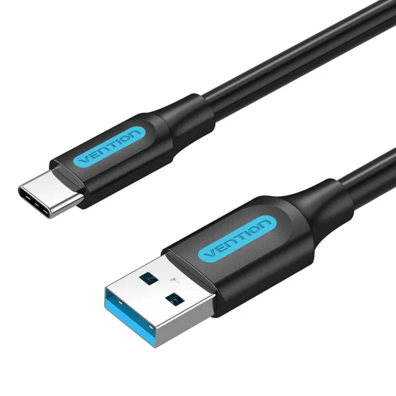 Vention USB 3.0 A Male to C Male Cable 2M Black PVC Type