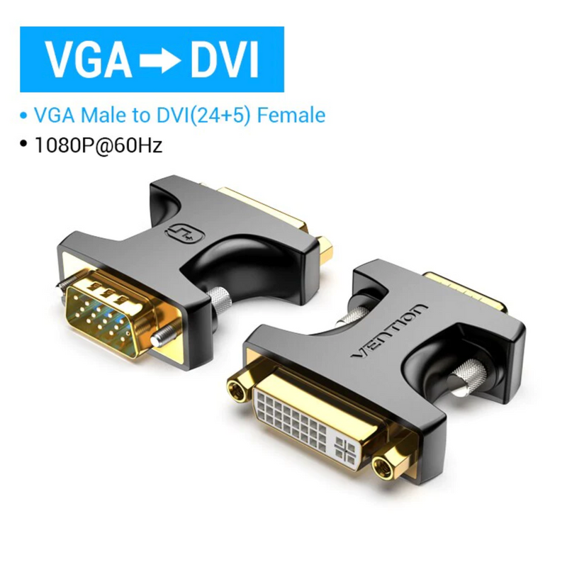 Vention VGA Male to DVI Female Adapter Black