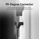 Vention Cat6A UTP Rotate Right Angle Ethernet Patch Cable 5M Black Slim Type