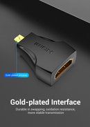 Vention Micro HDMI Male to HDMI Female Adapter Black