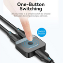 Vention 2-Port HDMI Bi-Direction 4K Switcher Black ABS Type