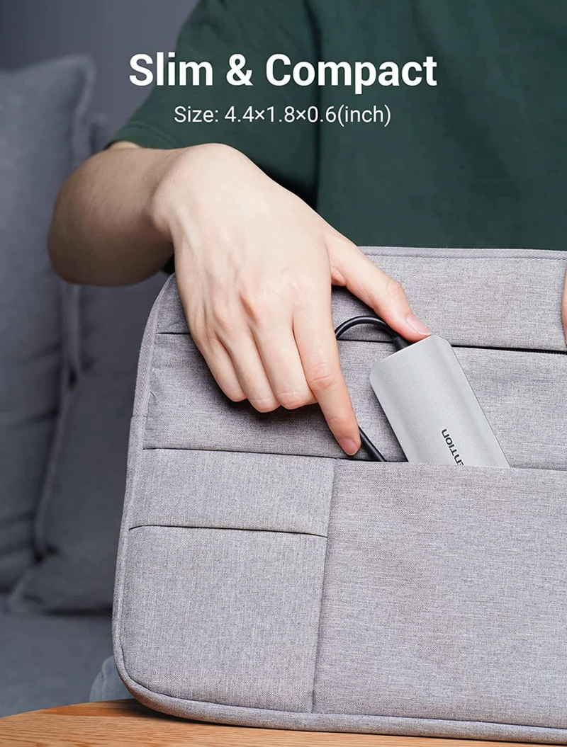 Vention USB-C to HDMI/USB 3.0x3/SD/TF/PD Docking Station , 0.15M Aluminium